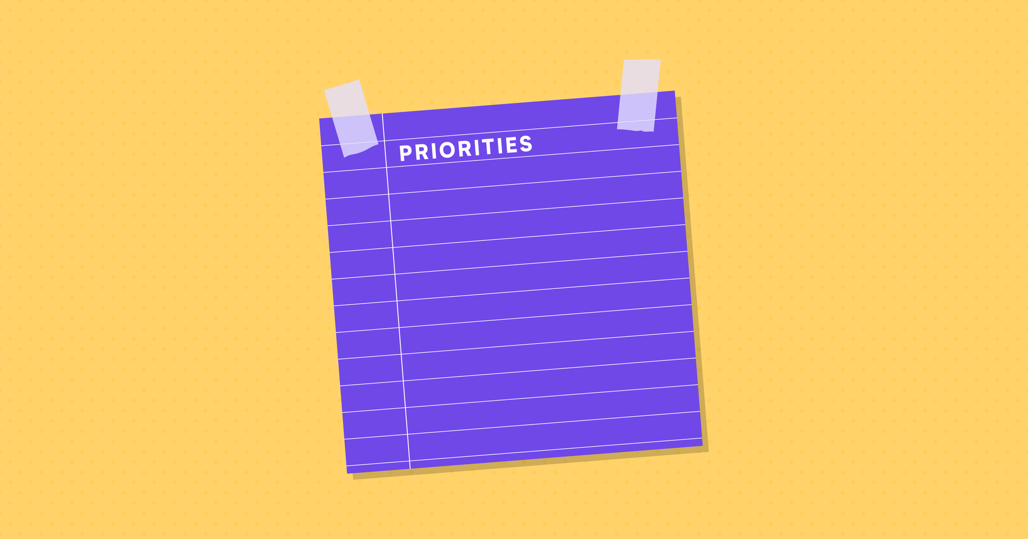 Plan your tasks based on priority levels